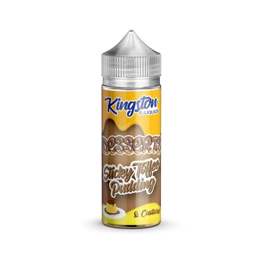 Kingston Desserts - Sticky Toffee Pudding & Custard Shortfill E-Liquid 100ml - 0mg | 10 for £50