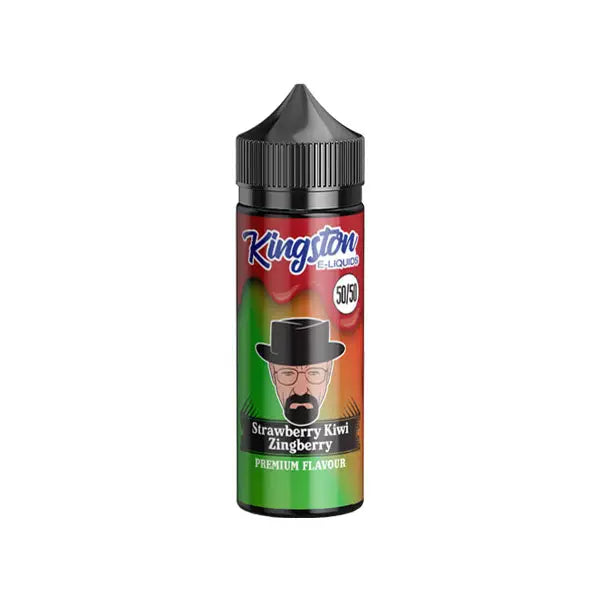 Kingston Strawberry Kiwi Zingberry 100ml 50/50 Shortfill E-Liquid – 0mg