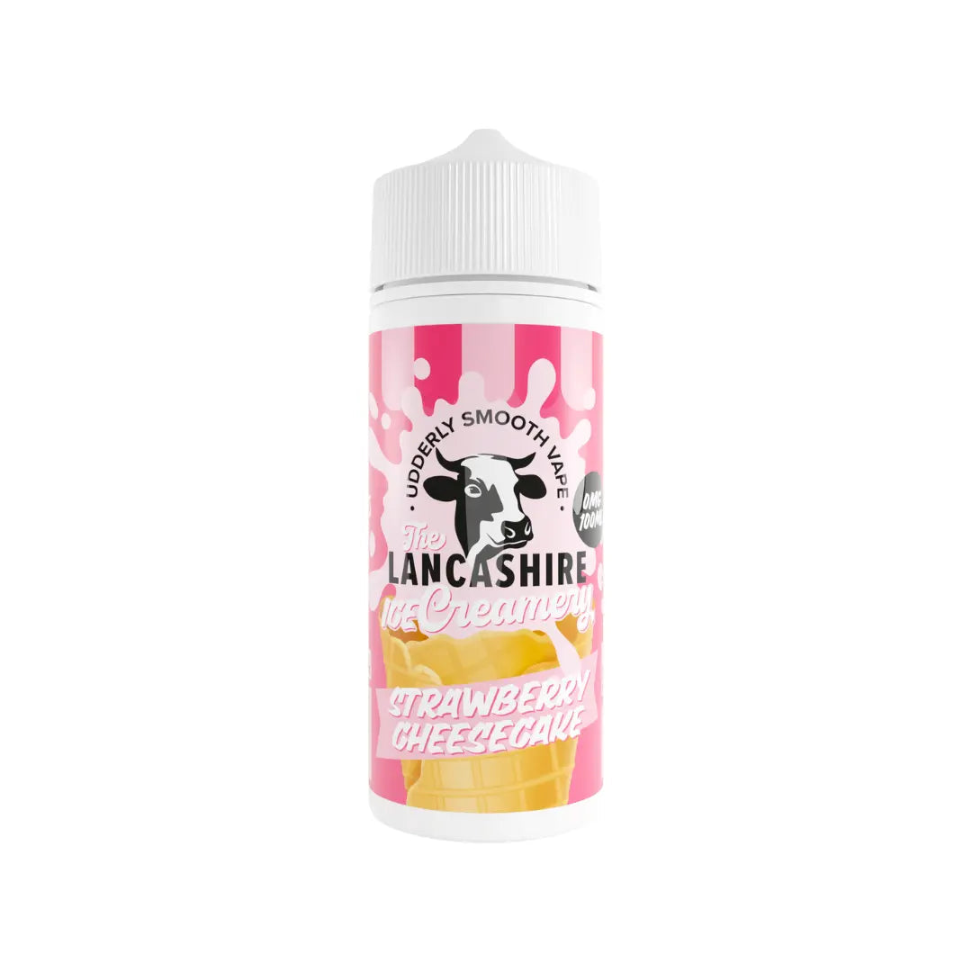 The Lancashire Creamery Strawberry Cheesecake 100ml Shortfill E-Liquid