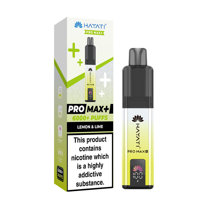 Hayati Pro Max Plus 6000 Prefilled Pod Kit - Lemon & Lime