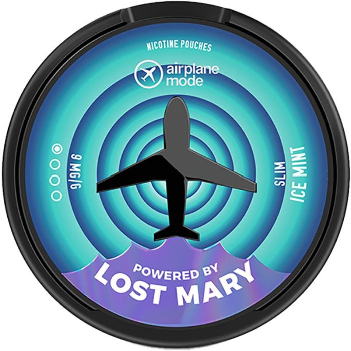 Lost Mary Airplane Mode Ice Mint nicotine pouches – 9mg/g – 20 pack