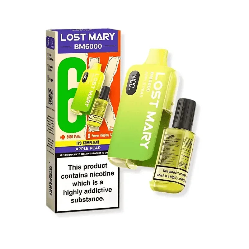 Lost Mary BM6000 Apple Pear 20mg prefilled pod kit