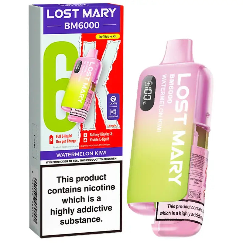 Lost Mary BM6000 Prefilled Pod Vape Kit – 20mg