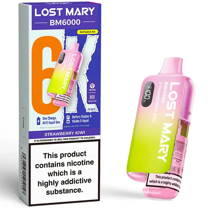 Lost Mary BM6000 Strawberry Kiwi 20mg prefilled pod kit