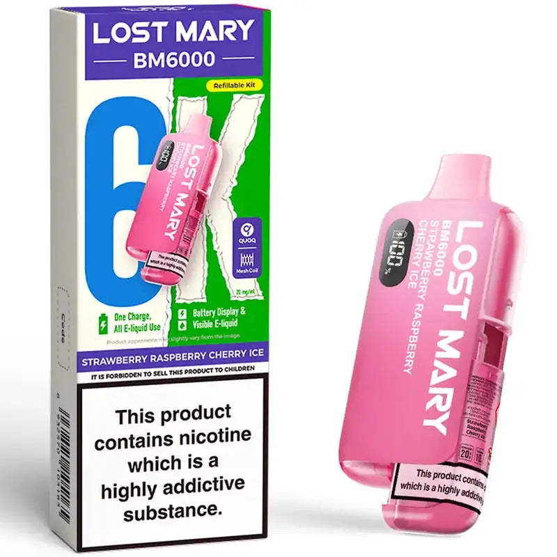 Lost Mary BM6000 Prefilled Pod Vape Kit – 20mg