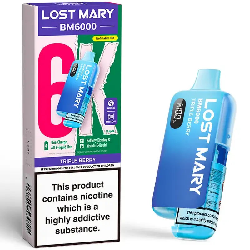Lost Mary BM6000 Prefilled Pod Vape Kit – 20mg