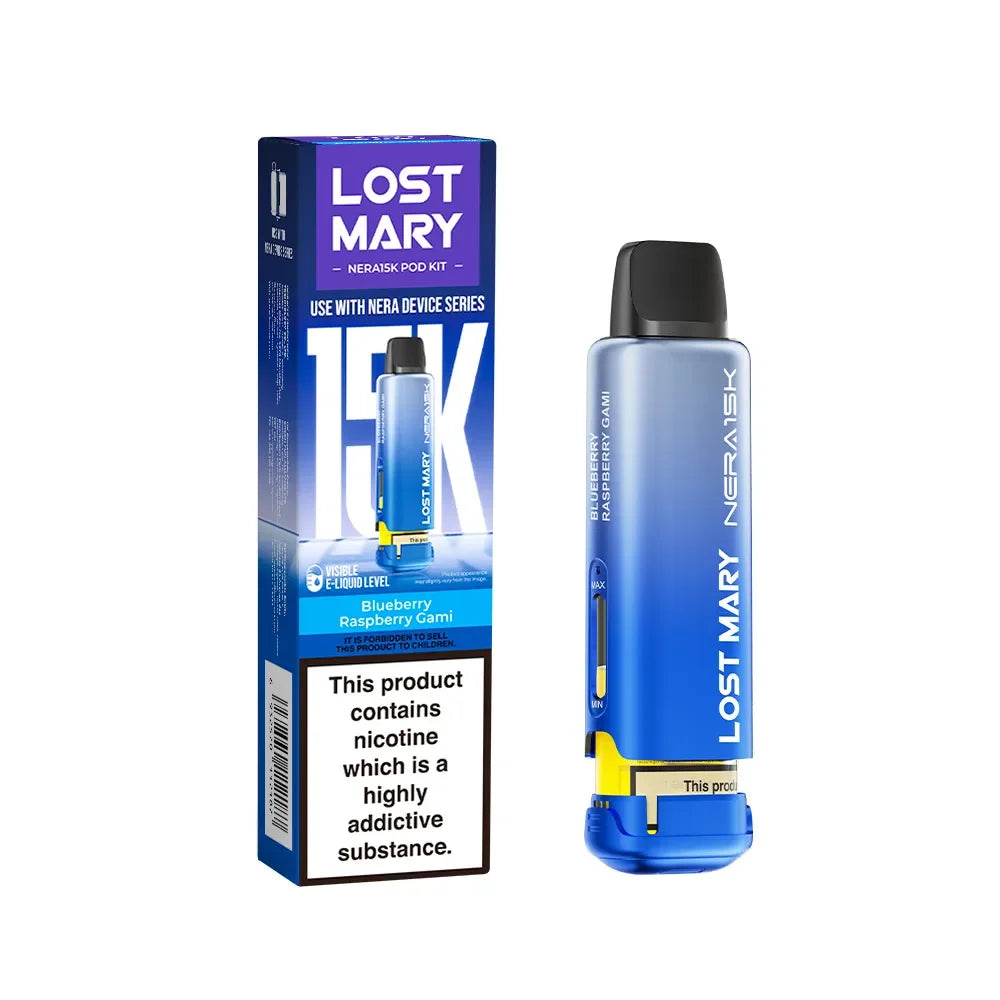 Lost Mary Nera 15K Fullview Blueberry Raspberry Gami 20mg prefilled replacement pod