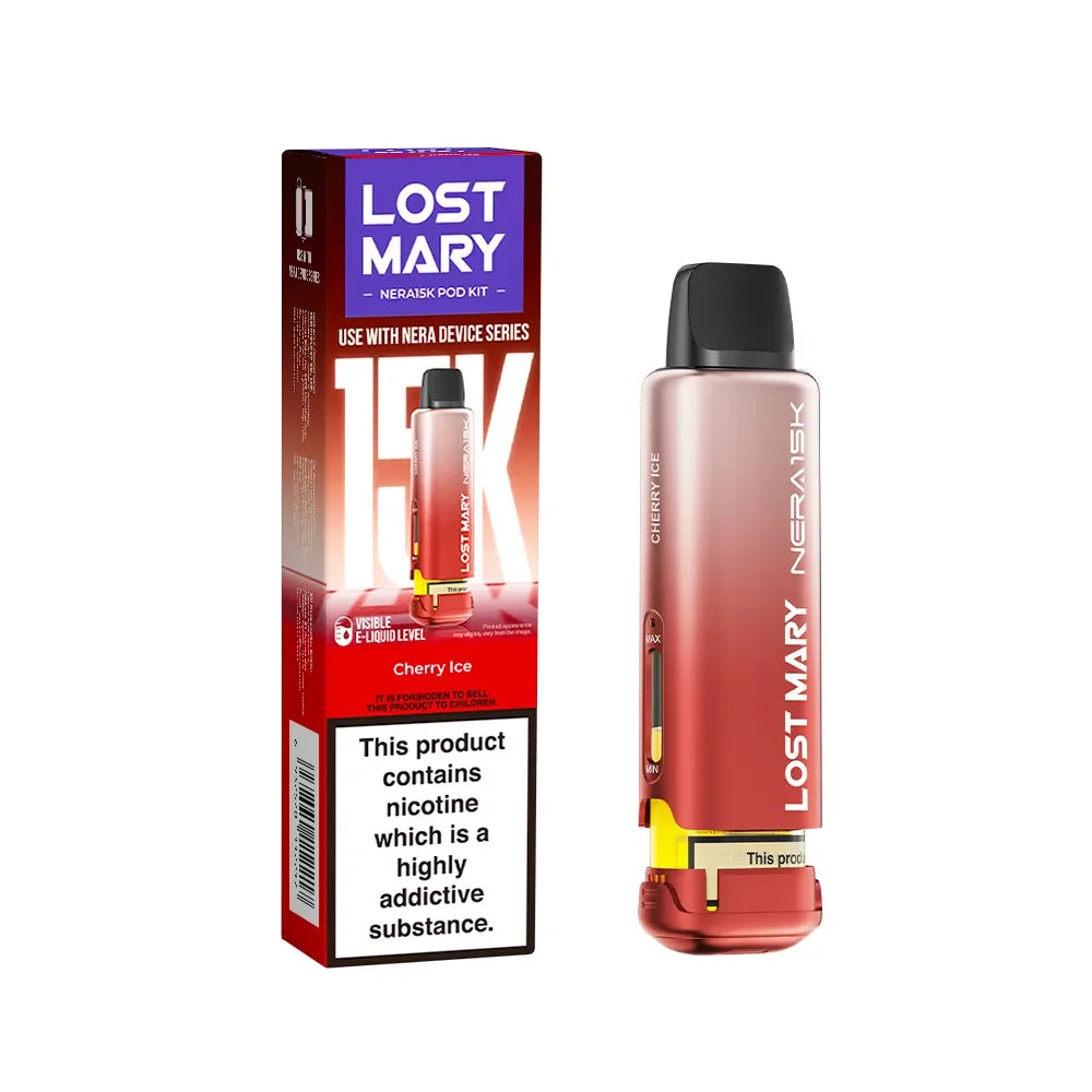 Lost Mary Nera 15K Fullview Cherry Ice 20mg prefilled replacement pod