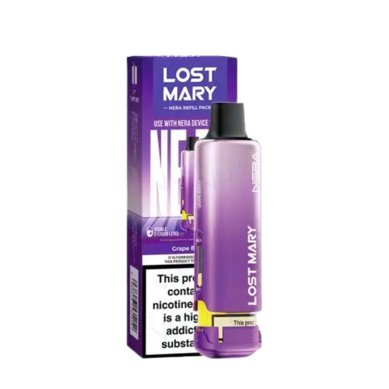 Lost Mary Nera 15K Fullview Grape Berry 20mg prefilled replacement pod