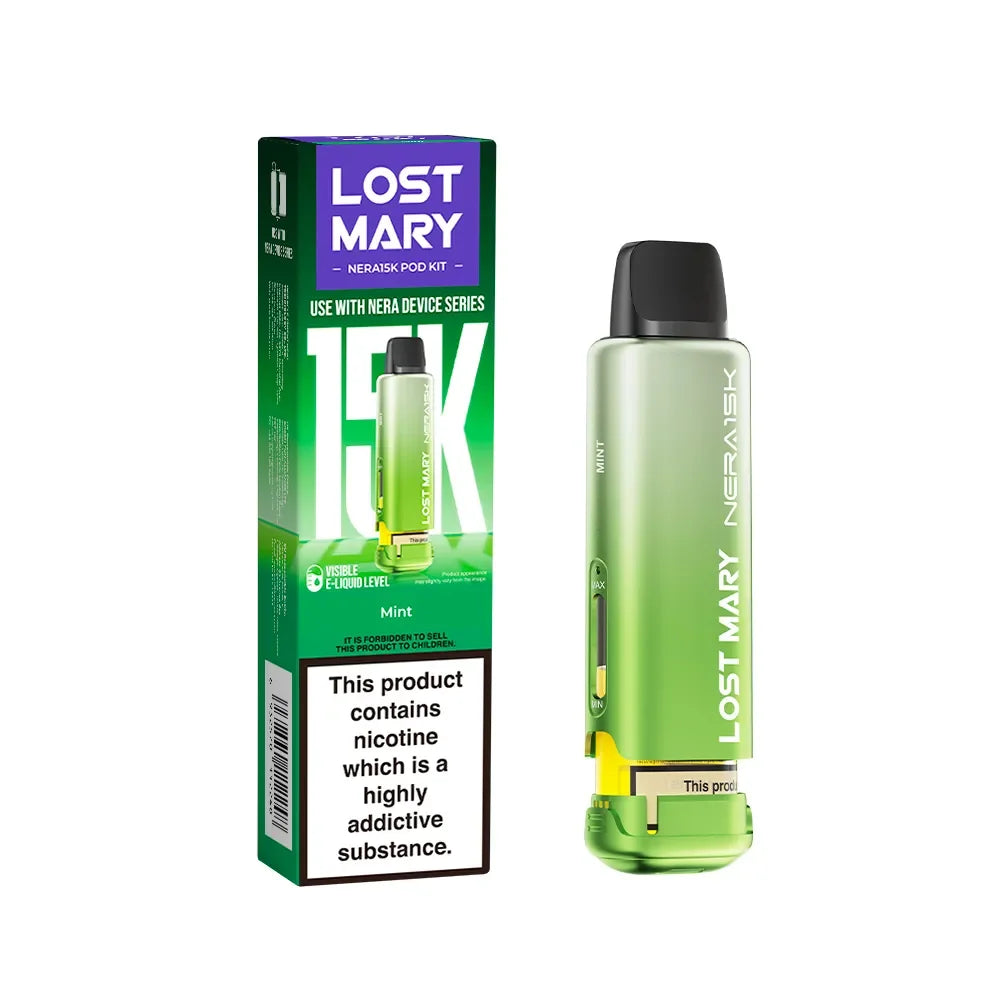 Lost Mary Nera 15K Fullview Mint 20mg prefilled replacement pod