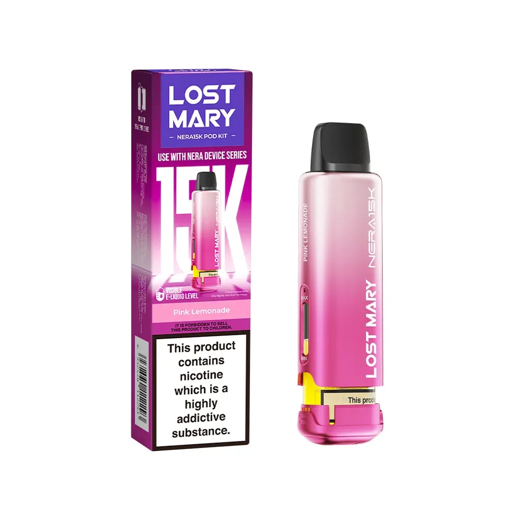 Lost Mary Nera 15K Fullview Pink Lemonade 20mg prefilled replacement pod