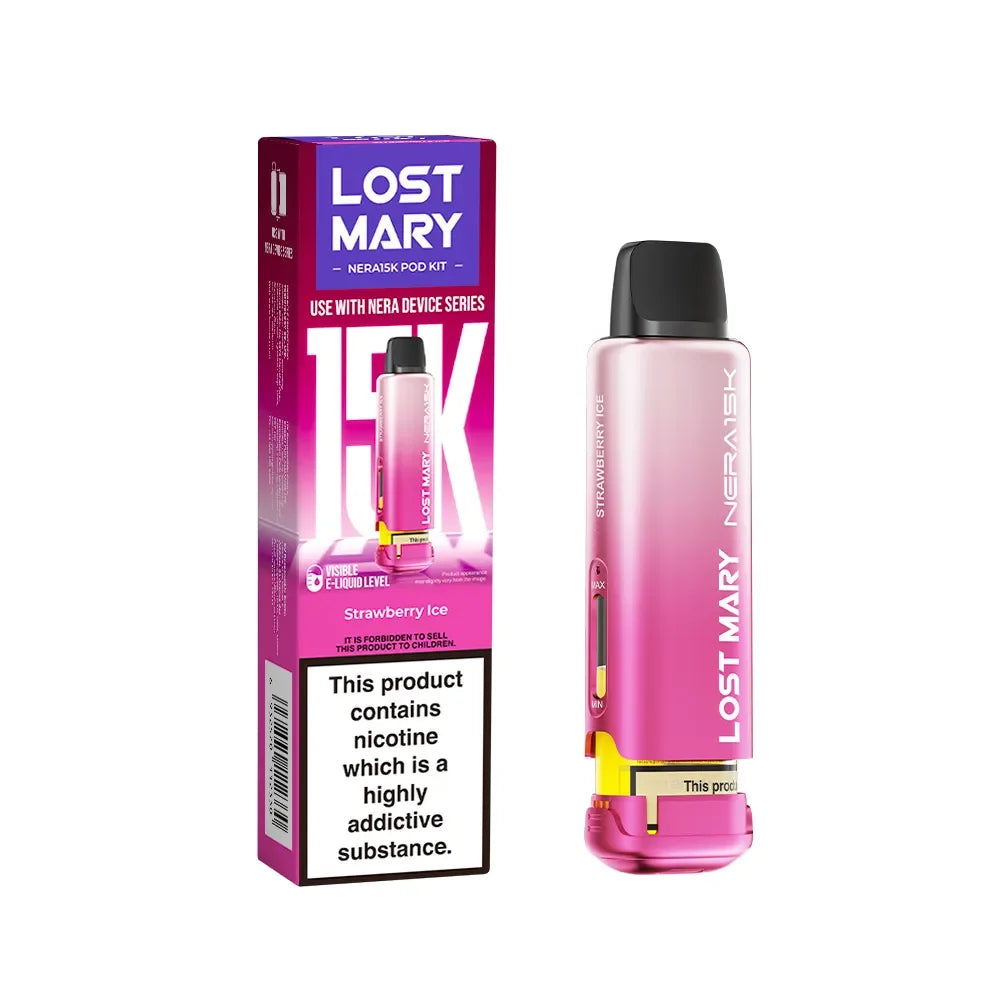 Lost Mary Nera 15K Fullview Strawberry Ice 20mg prefilled replacement pod