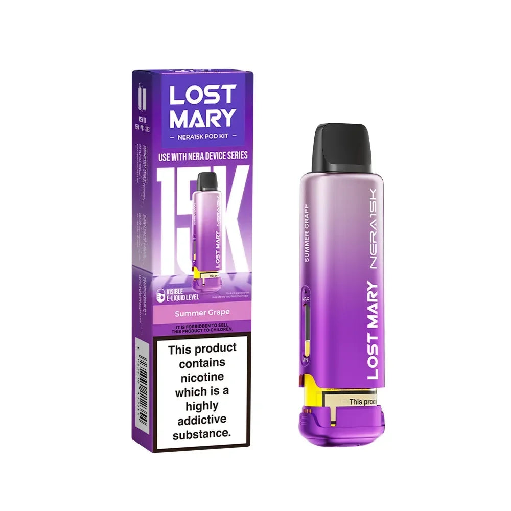 Lost Mary Nera 15K Fullview Summer Grape 20mg prefilled replacement pod