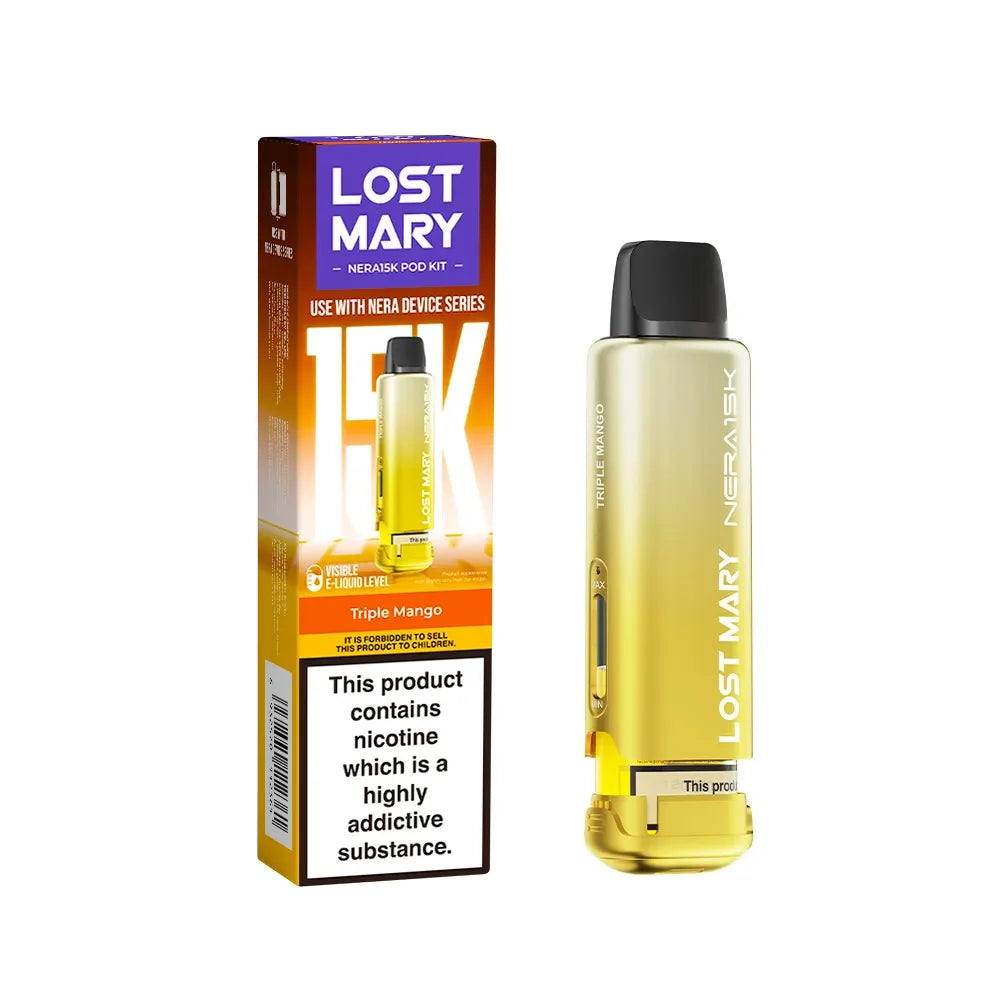Lost Mary Nera 15K Fullview Triple Mango 20mg prefilled replacement pod