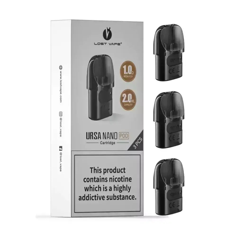 Lost Vape - Ursa Nano Replacement Pods 1ohm - 2ml - Pack Of 3