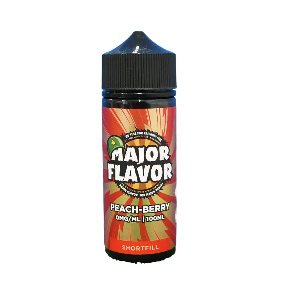 Major Flavour - Peach Berry Shortfill E-Liquid 100ml - 0mg | 10 for £50
