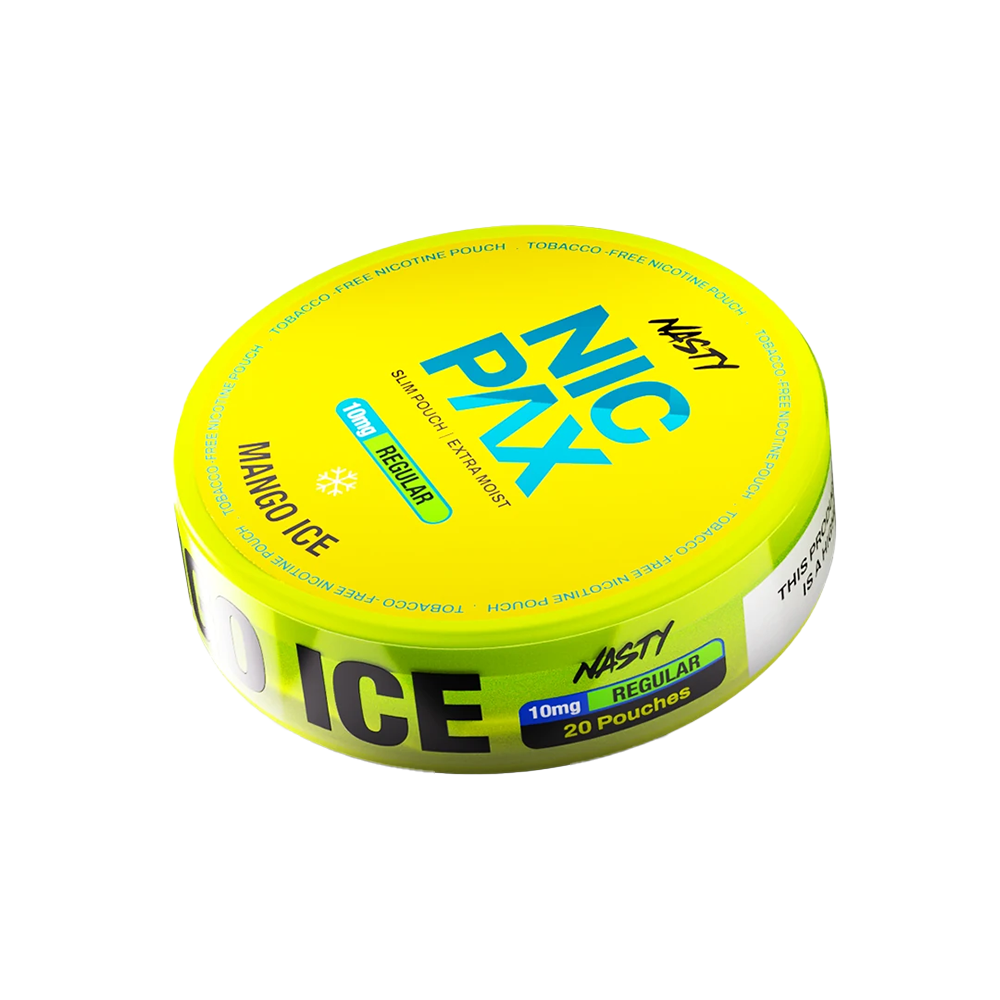 Nasty Nic Pax Mango Ice Nicotine Pouches – 30mg per pouch – 20 pouches