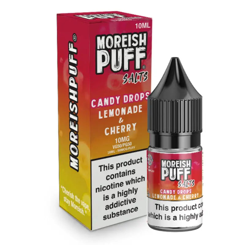 Moreish Puff - Lemonade & Cherry Candy Drops Nic Salt E-liquid 10ml - 10mg