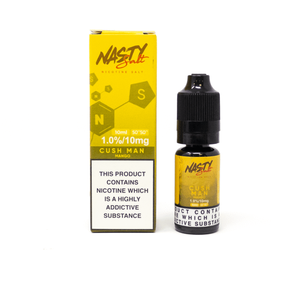 Nasty Salt Cush Man mango 10mg 10ml bottle and box