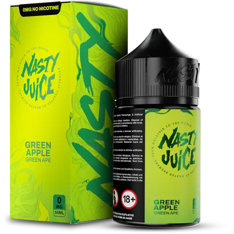 Nasty Juice Green Ape Green Apple 50ml shortfill e-liquid