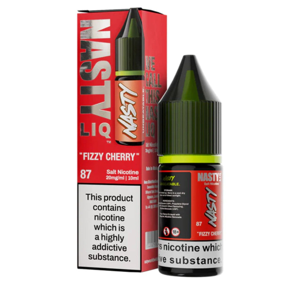 Nasty Liq Fizzy Cherry 10mg 10ml box of 10