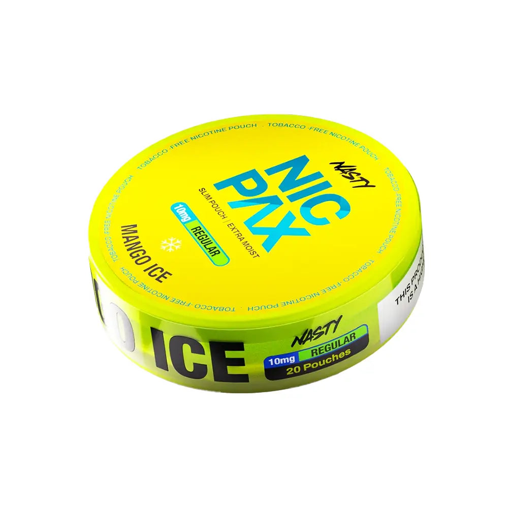 Nasty Nic Pax Mango Ice Nicotine Pouches – 30mg per pouch – 20 pouches