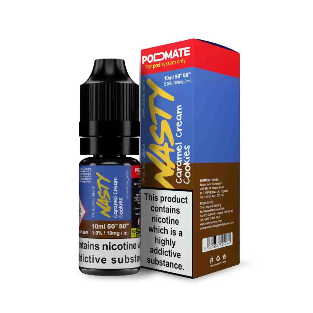 Nasty PodMate - Caramel Cream Cookies Nic Salt E-liquid 10ml - 10mg