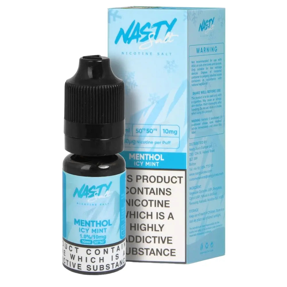 Nasty Salt - Menthol Icy Mint Nic Salt E-liquid 10ml - 10mg