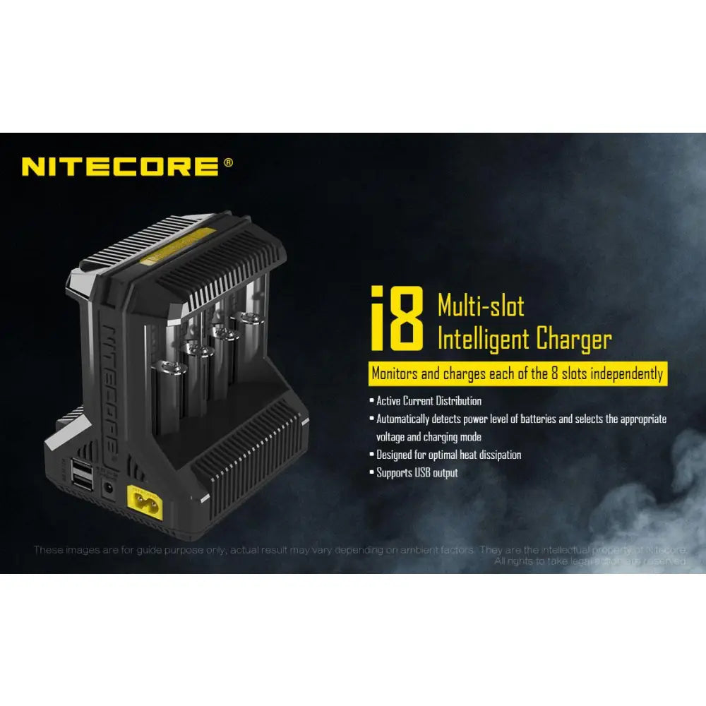 Nitecore i8 Intelligent 8-Bay 18650 Battery Charger