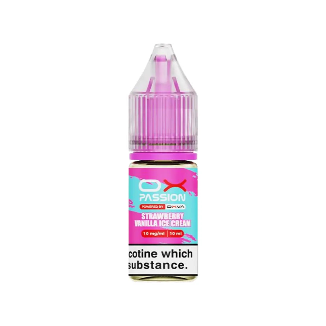 OXVA OX Passion Strawberry Vanilla Ice Cream Nic Salt E-Liquid 10ml
