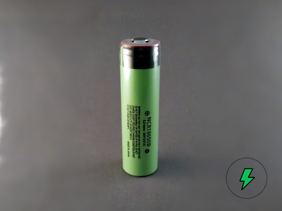 Panasonic NCR18650B 18650 Button-Top Battery – Unprotected