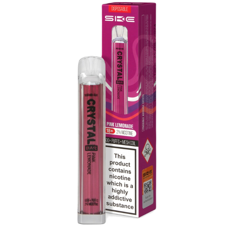 SKE Crystal Bar Disposable Vape Device Pink Lemonade - 20mg SKE Crystal Bar Disposable Vape Device Pink Lemonade - 20mg