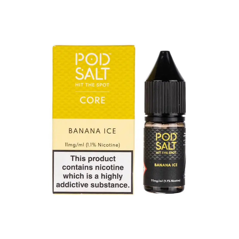Pod Salt Core Banana Ice 10ml Nicotine Salt E-Liquid | 10 for £14