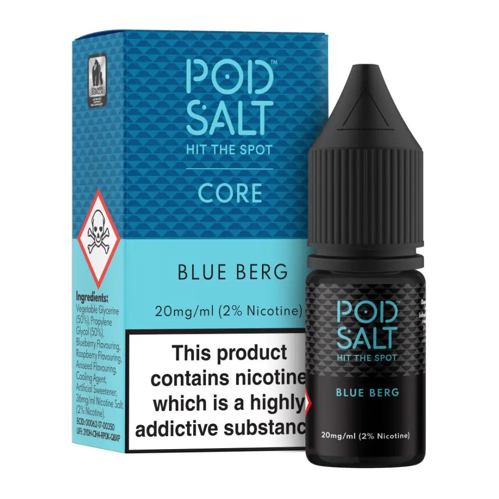 Pod Salt Core Blue Berg 10ml Nicotine Salt E-Liquid