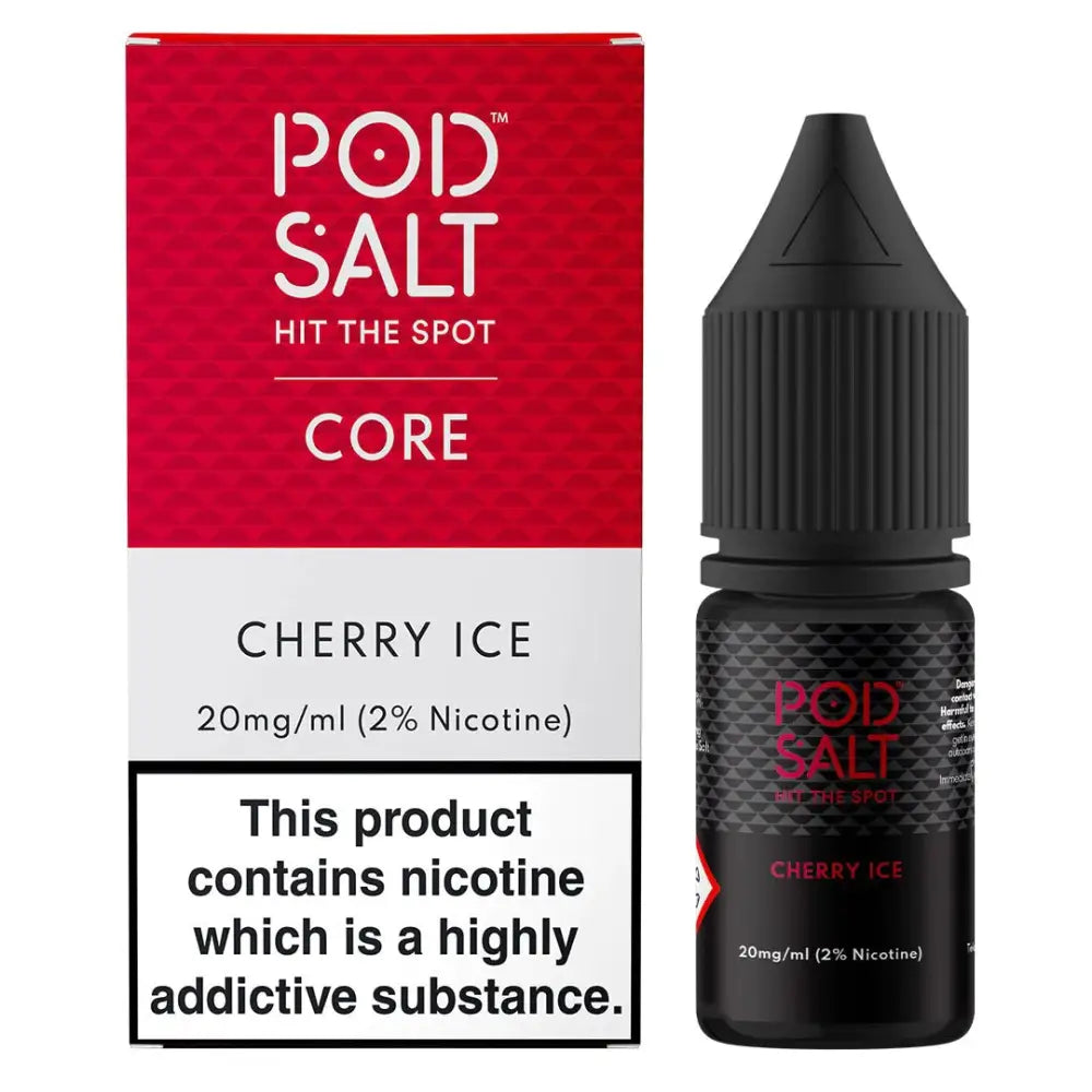 Pod Salt Core Cherry Ice 10ml Nicotine Salt E-Liquid | 10 for £14