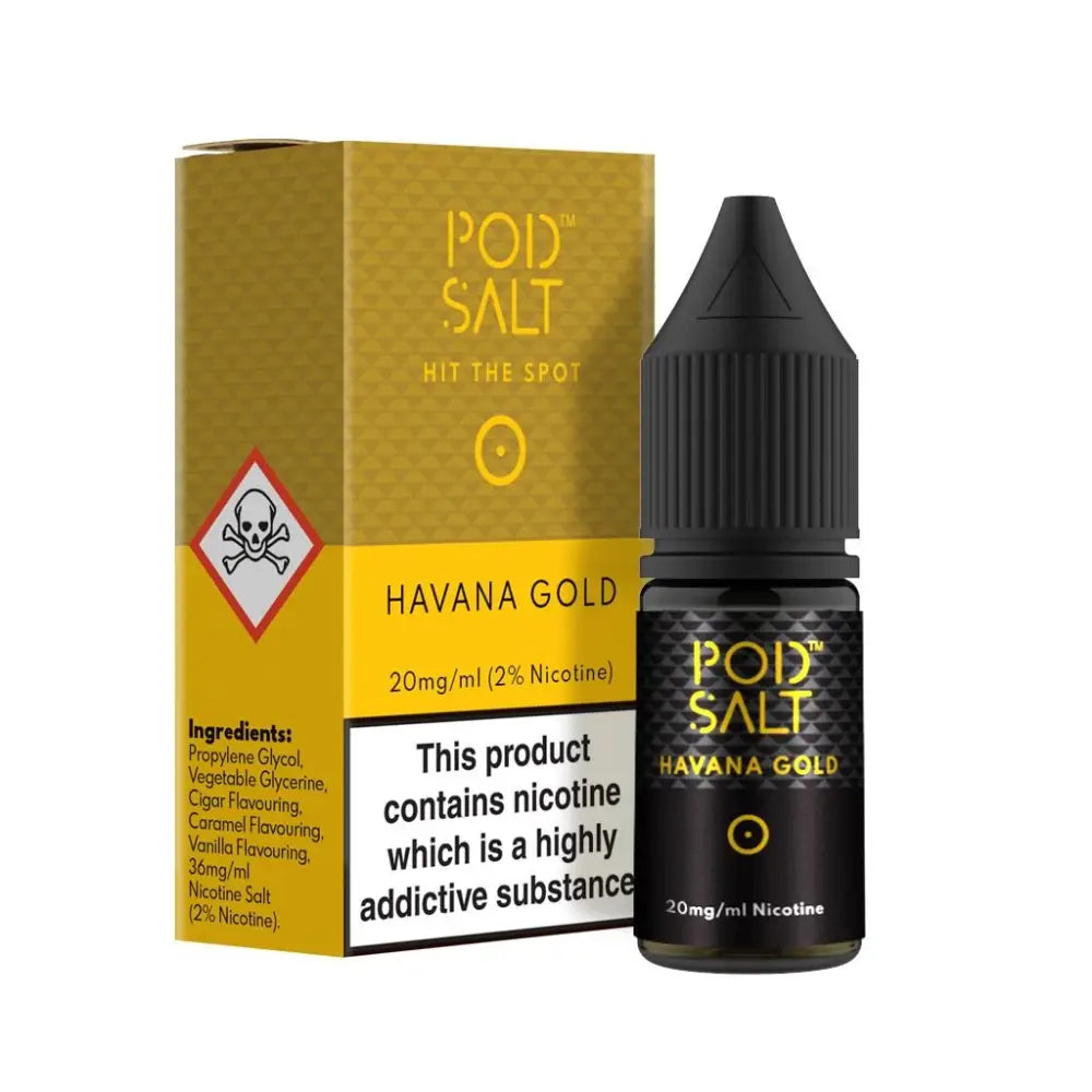 Pod Salt Core Havana Gold 10ml Nicotine Salt E-Liquid | 10 for £14