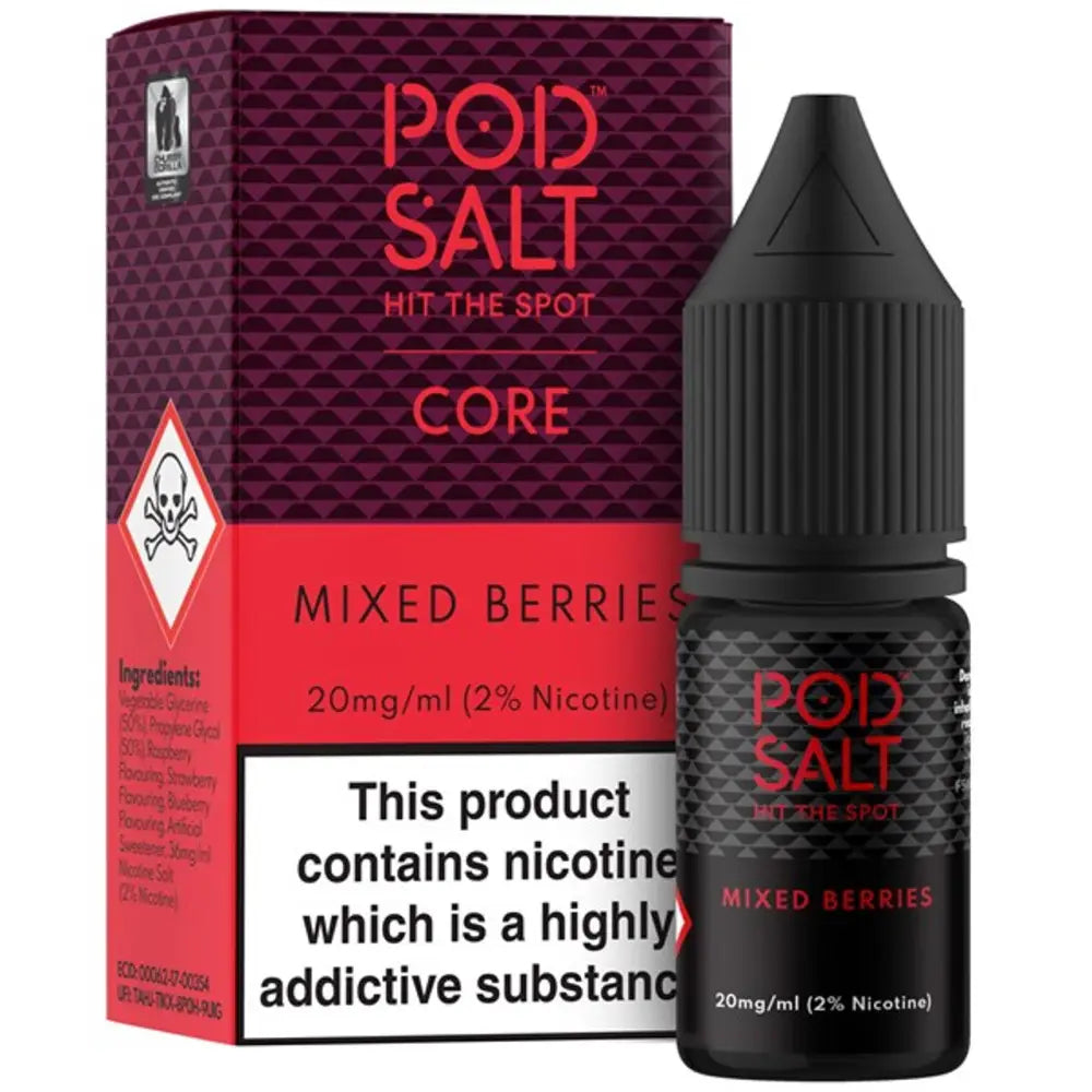 Pod Salt Core Mixed Berries 10ml Nicotine Salt E-Liquid | 10 for £14