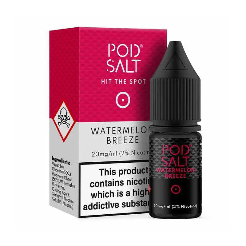 Pod Salt Core Watermelon Breeze 10ml Nicotine Salt E-Liquid | 10 for £14