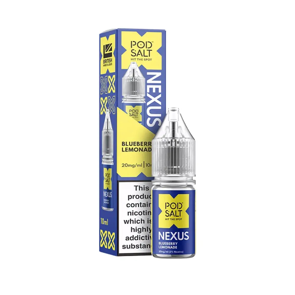 Pod Salt Nexus Blueberry Lemonade 10ml Nicotine Salt E-Liquid | 10 for £14