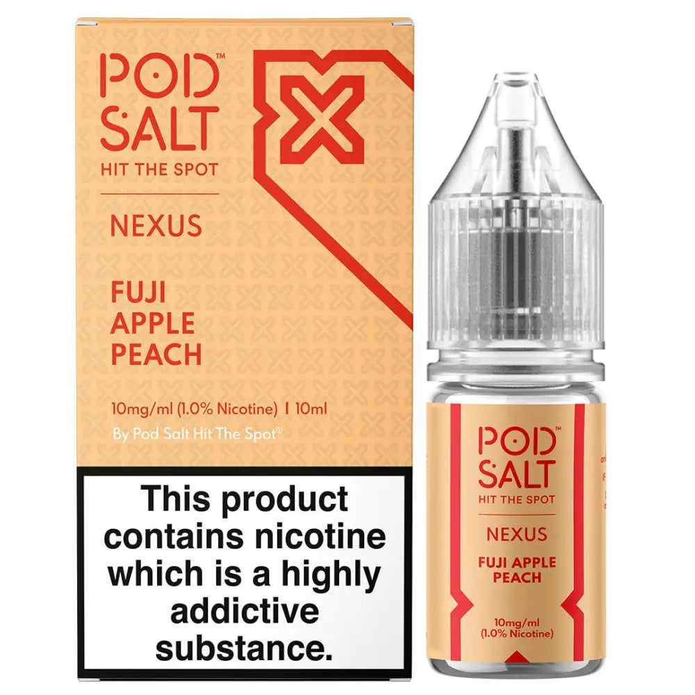 Pod Salt Nexus Fuji Apple Peach 10ml Nicotine Salt E-Liquid