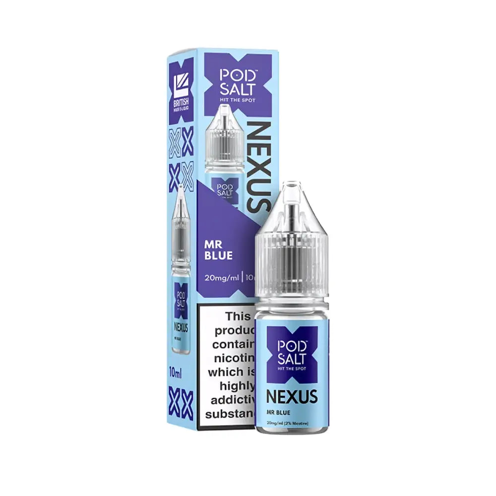 Pod Salt Nexus Mr Blue 10ml Nicotine Salt E-Liquid | 10 for £14