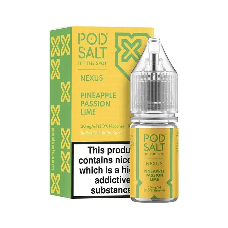 Pod Salt Nexus Pineapple Passion Lime 10ml Nicotine Salt E-Liquid