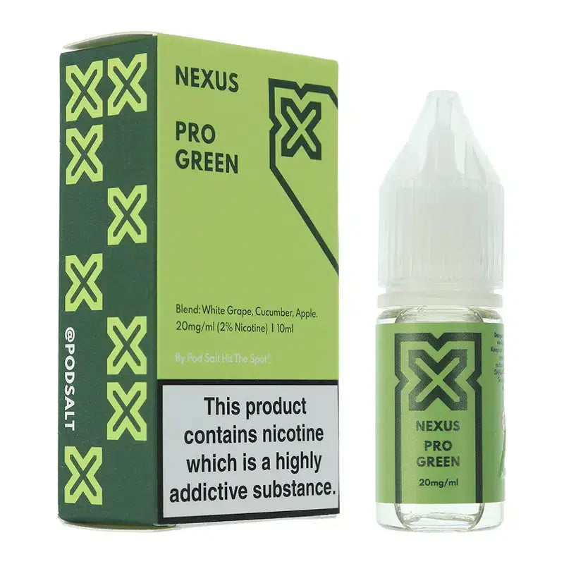 Pod Salt Nexus Pro Green 10ml Nicotine Salt E-Liquid