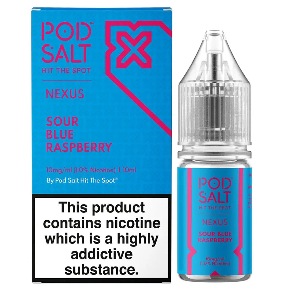 Pod Salt Nexus Sour Blue Raspberry 10ml Nicotine Salt E-Liquid