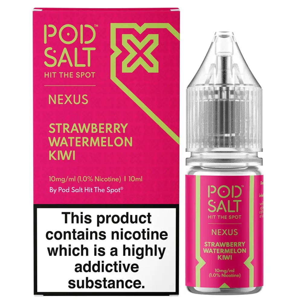 Pod Salt Nexus Strawberry Watermelon Kiwi 10ml Nicotine Salt E-Liquid