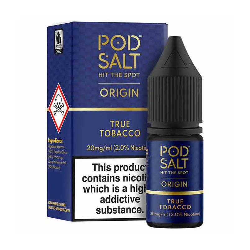 Pod Salt Origin True Tobacco Nic Salt – Box of 10