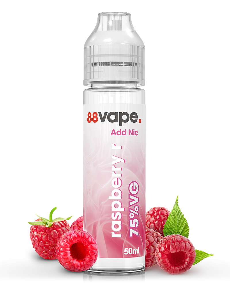 88Vape Raspberry R 50ml shortfill e-liquid bottle