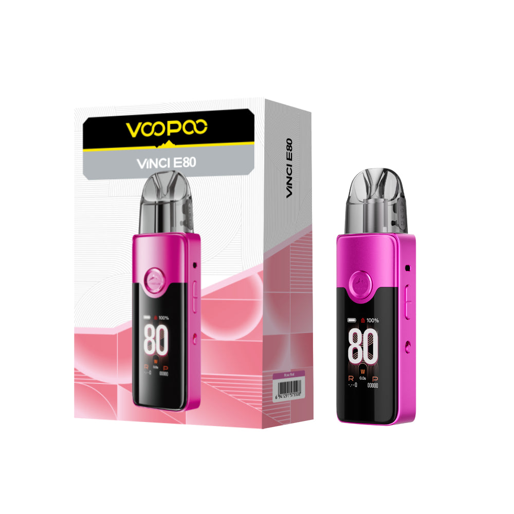 VOOPOO VINCI E80 Pod Vape Kit – Rose Red