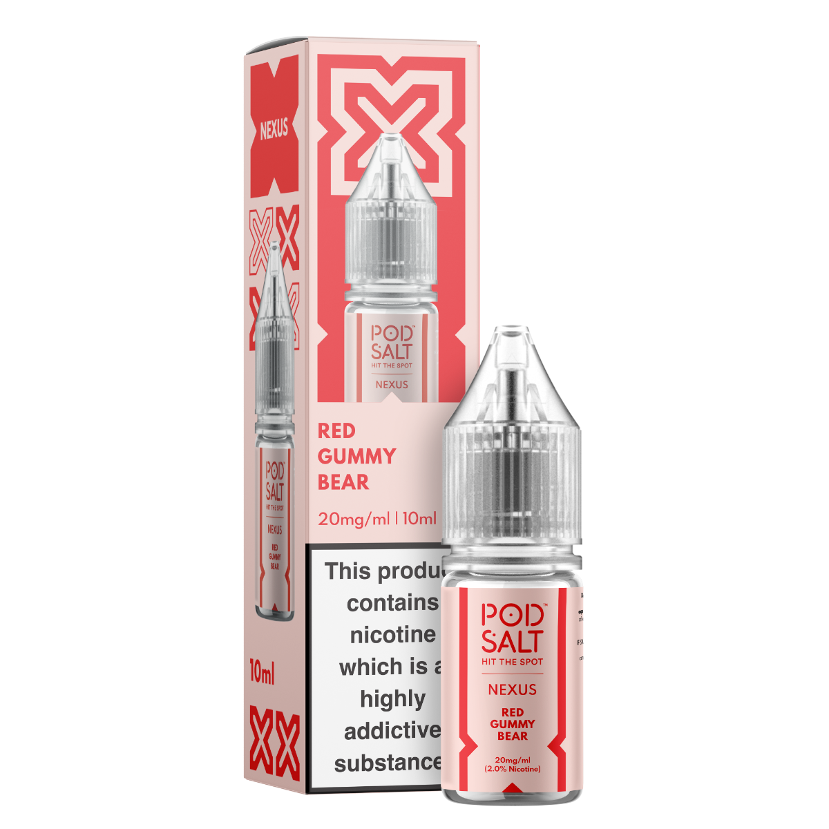 Pod Salt Nexus Red Gummy Bear 10ml Nicotine Salt E-Liquid