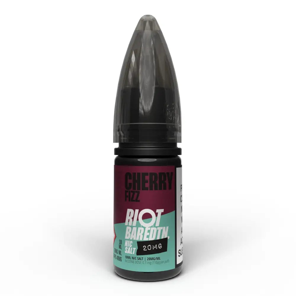 Riot Squad Bar Edition Cherry Fizzle Nic Salt E-Liquid 10ml bottle – 20mg